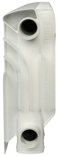 Радиатор Алюминиевый ROMMER  Plus 10 секций, 200мм/96мм, 85Вт, белый — купить в Кургане, цены в интернет-магазине «АкваТехника»