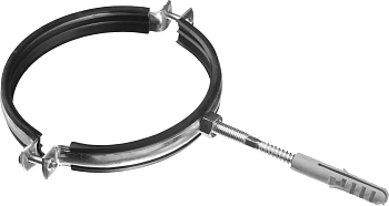 Крепление трубы  3" с резинкой и шпилькой М10 (87-92 мм)