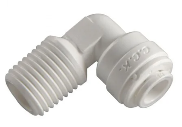 Фитинг угловой 1/4-3/8 трубка-резьба 
