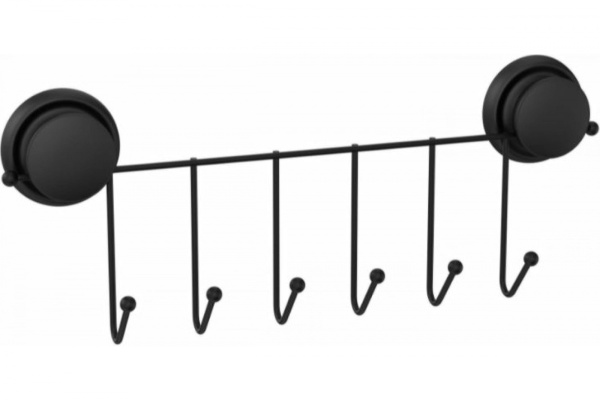 Держатель для полотенец FORA  GRAFIT FOR-GRA  A004 с 6 крючками