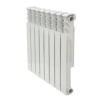 Радиатор Биметаллический AQUAPROM  9 секций, 500мм/80мм, 130Вт, белый
