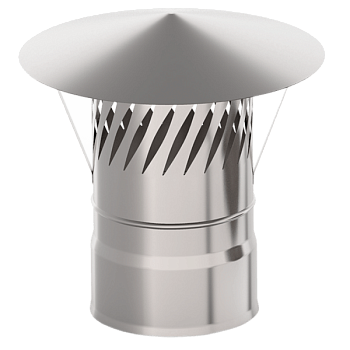 Зонт УМК 130мм 0,5мм нержавеющая сталь с искрогасителем