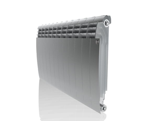 Радиатор Биметаллический ROYAL Thermo Biliner 12 секций, 500мм/87мм, 160Вт, Silver Satin (серый)