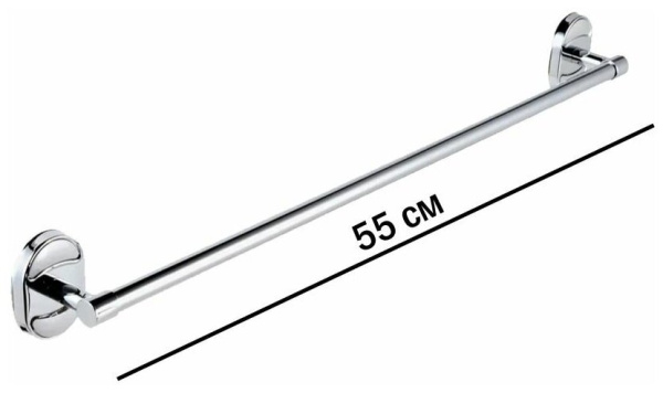 Держатель настенный для банного полотенца Potato P2901-1 L-55 см — купить сантехнику в Кургане, цены в интернет-магазине «АкваТехника»
