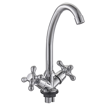 Смеситель для кухни FASHUN  PD40308   двухвентильный, хром 