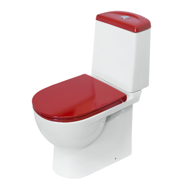 Унитаз компакт SANITA LUXE Best Color Red SL DM  белый 