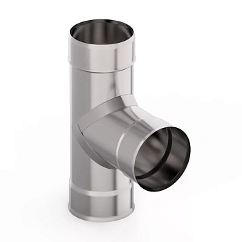 Тройник УМК 90° 115мм 0,5мм нержавеющая сталь 