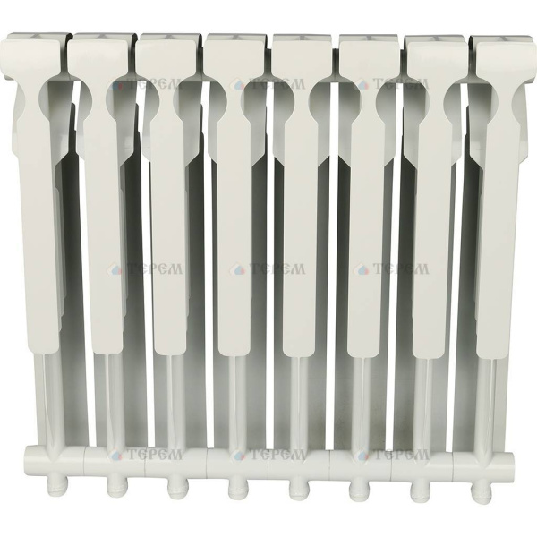 Радиатор Алюминиевый ROMMER  Plus 8 секций, 500мм/96мм, 145Вт, белый — купить в Кургане, цены в интернет-магазине «АкваТехника»