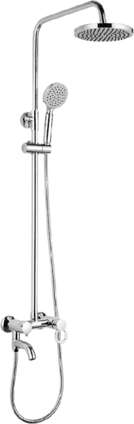 Душевая система FASHUN  А2422  однорычажн. cо смесителем с троп.душем хром