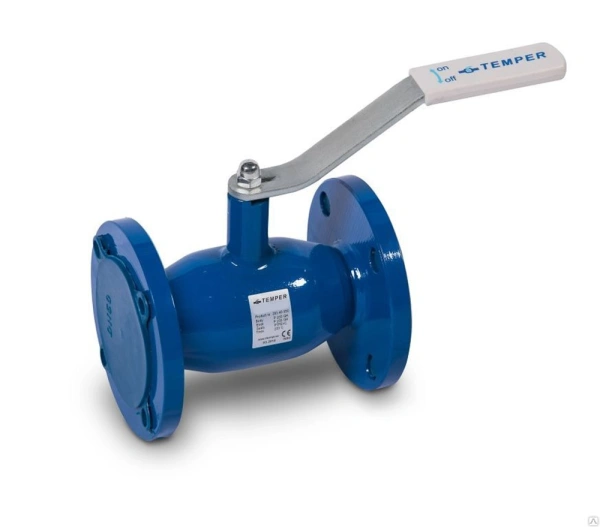 Кран шаровый стальной TEMPER 28620065 Ду 65 Ру16 фланцевое под задвижку 