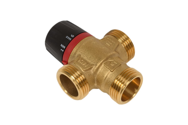 Термостатический смесительный клапан для отопления и ГВС 1" НР 35-60°С KV 2,5 ROMMER (бок. смеш-ие) — купить в Кургане, цены в интернет-магазине «АкваТехника»