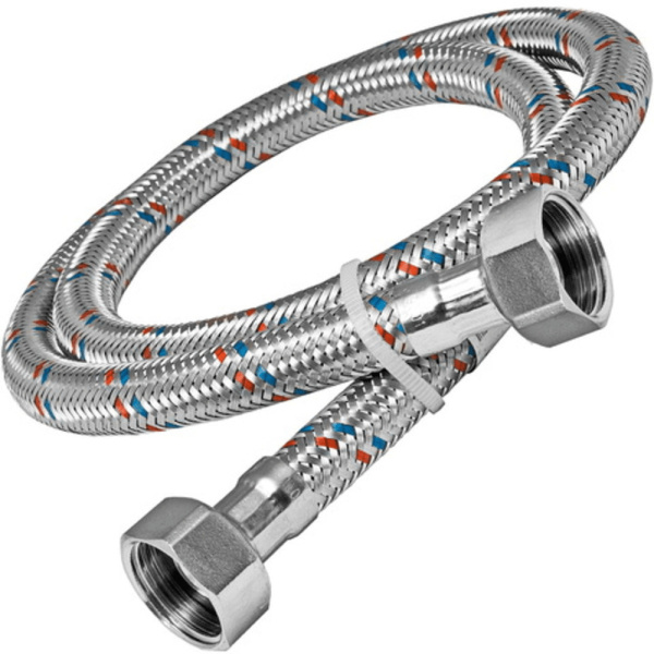 Подводка гибкая для воды GIGANT 1/2 100см вн/вн ELKA   гайка латунь