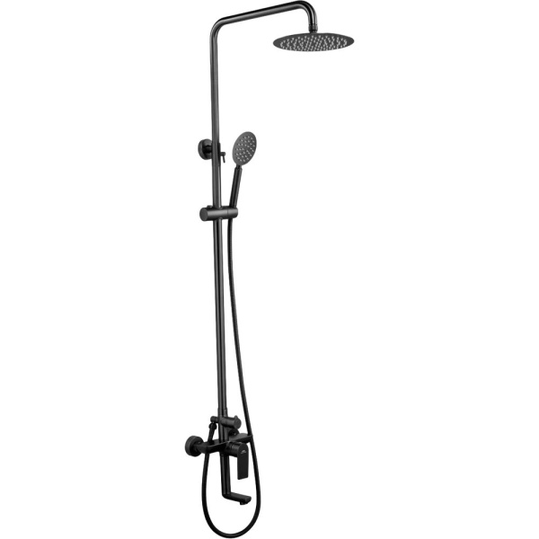 Душевая система FASHUN  A52419-17  однорычажн. cо смесителем с троп.душем графит