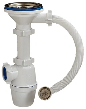 Сифон для раковины ОРИО А-5007 3 1/2"х40 одинарный перелив