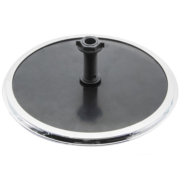 Тропический душ без подсветки 240 мм черный + диффузор с гайкой ERLIT — купить сантехнику в Кургане, цены в интернет-магазине «АкваТехника»