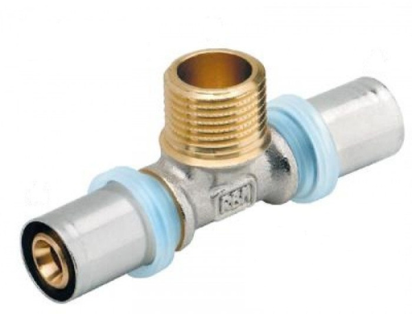 Тройник RBM 20х3/4" нар/пресс