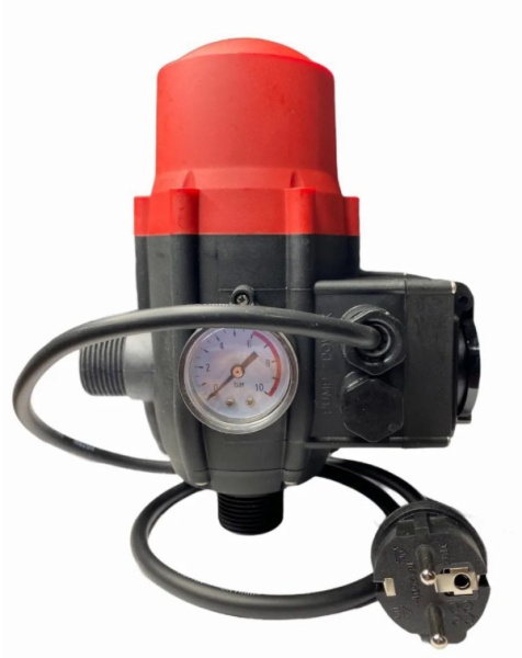 Блок автоматики с манометром TIM, 1,5-3,0 бар, c вилкой PS-01А3