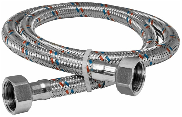 Подводка гибкая для воды SLAVA 1/2 60 см вн/вн сталь