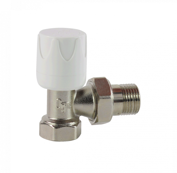 Вентиль регулируемый ручной OGINT  1/2", вн/нар, угловой 022-1370