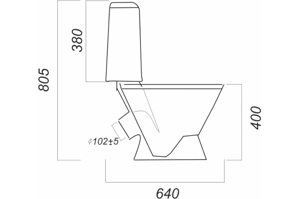 Унитаз компакт SANITA Кама Стандарт Белый S1    — купить унитаз в Кургане, цены в интернет-магазине «АкваТехника»