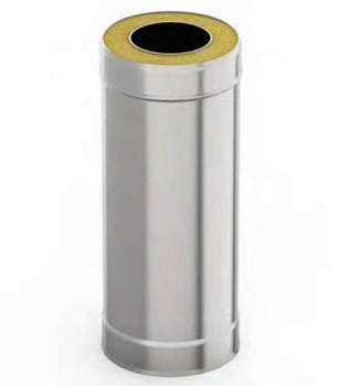 Сэндвич-труба УМК 130*200мм*1м 0,5мм/0,5мм нерж + нерж  