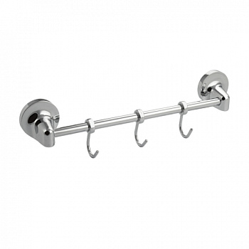 Вешалка GFmark 1113 с 3-мя крючками прямая с унив. крепежом 