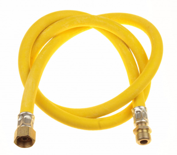 Подводка гибкая для газа ПВХ ZIP-FLEX 100см 1/2", вн/нар, жёлтая,