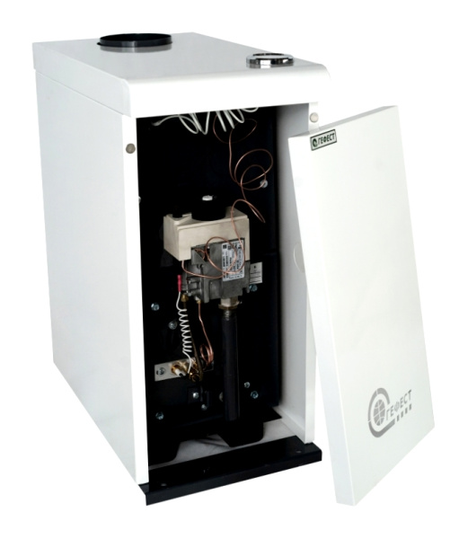 Котел газовый напольный ГЕФЕСТ КС-Г-12,5, 12,5кВт,  одноконтурный, открытая камера сгорания,  — купить котлы отопления в Кургане, цены в интернет-магазине «АкваТехника»