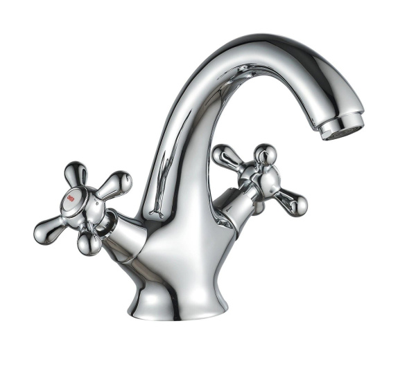 Смеситель для умывальника ESKO Vienna VN 26-2 врезной, двухрычажный хром