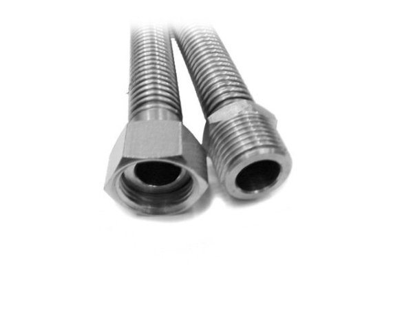 Подводка гибкая для газа сильфонная  100см 1/2", вн/нар, 