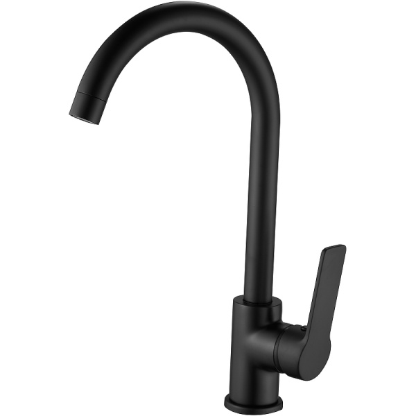 Смеситель для кухни ESKO Singapore black SB 519  врезной, однорычажн. черный