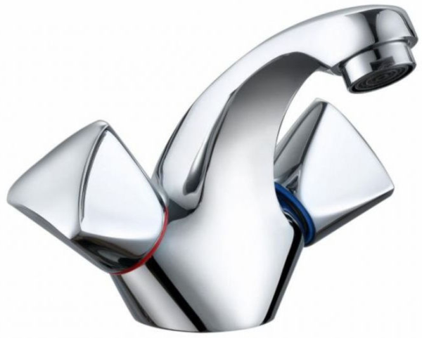 Смеситель для умывальника GROSS AQUA Trio 609029C встраиваемый двухвентильный, хром