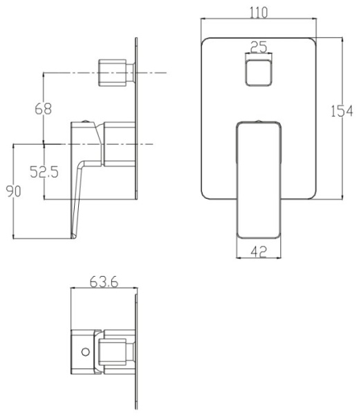 Смеситель для ванны OMNIRES  PARMA PM7435 CR  однорычажн.  — купить смеситель для ванны в Кургане, цены в интернет-магазине «АкваТехника»