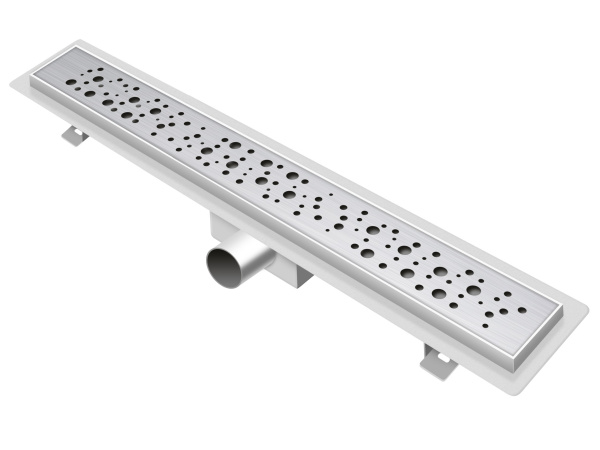 Трап-лоток с гориз. TIM (гидро+сухая защ.) 65 см. (Решетка кругл. ячейки) BAD416502