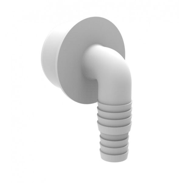 Адаптер Г- образный для подключения слива (вход 20/22мм, выход 40мм) АГ-4140 ОРИО