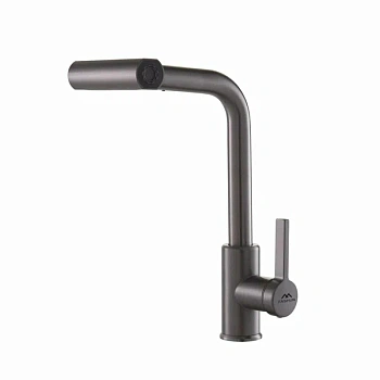 Смеситель для кухни FASHUN  А56131-17   с вытяжной лейкой,графит 