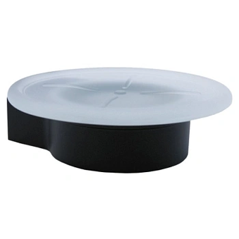 Мыльница GROSS AQUA Space Malt Black cтеклянная настенная GA18239MB