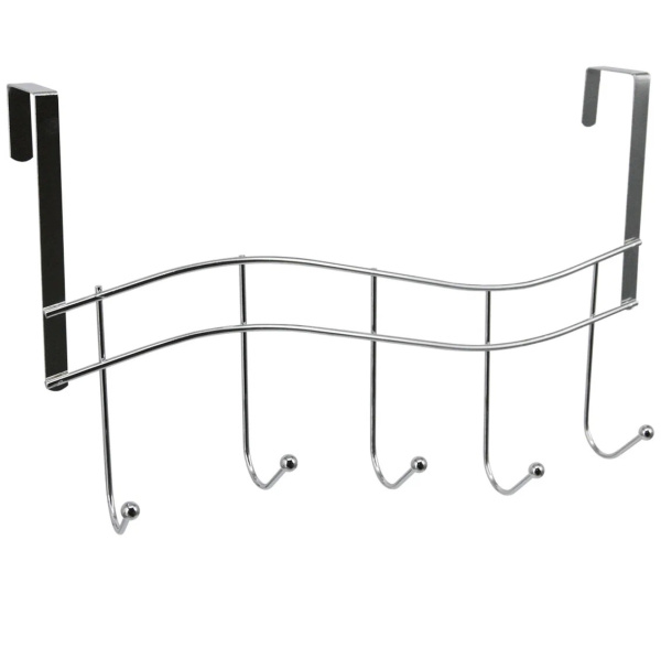 Вешалка с  крючками 6 кр. навесная полка (XSQ-408)