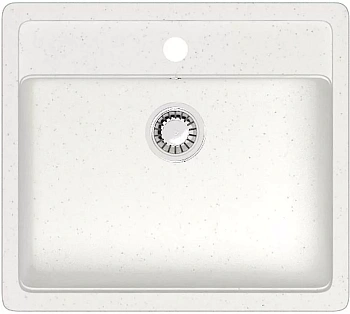 Мойка врезная    AGATA 9/G31 белый 570*505*200мм матовая из искуственного камня