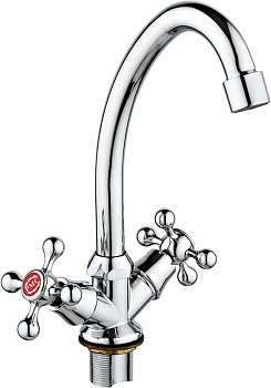 Смеситель для кухни РМС  SL71-271F,  врезной, двухвентильный, хром