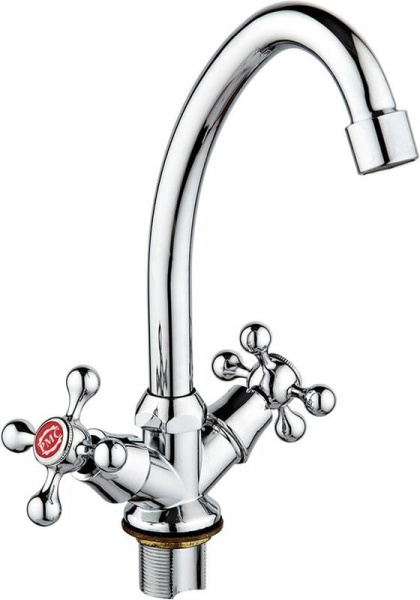 Смеситель для кухни РМС  SL71-271F,  врезной, двухвентильный, хром