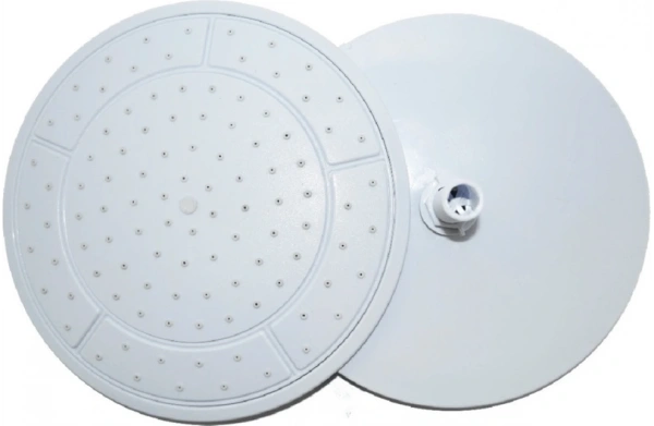 Тропический душ без подсветки 240 мм белый + диффузор с гайкой ERLIT — купить сантехнику в Кургане, цены в интернет-магазине «АкваТехника»