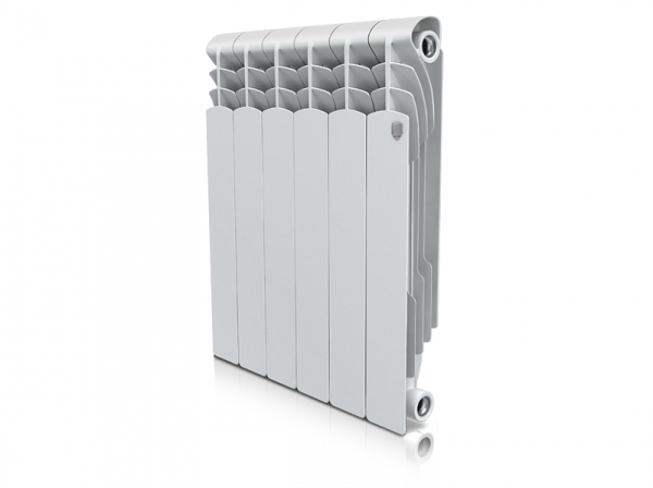 Радиатор Алюминиевый ROYAL Thermo Indigo 6 секций, 500мм/96мм, 188Вт белый
