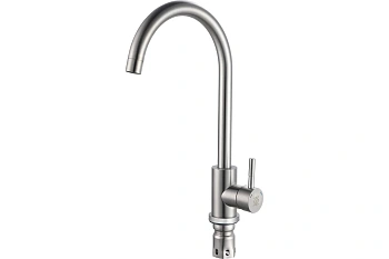 Смеситель для кухни РМС  SUS124PVD-017F  врезной, однорычажн. Нерж. сталь