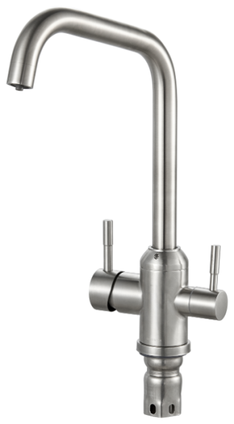 Смеситель для кухни РМС  SUS124-017F-015  врезной, однорычажн. Нерж. сталь