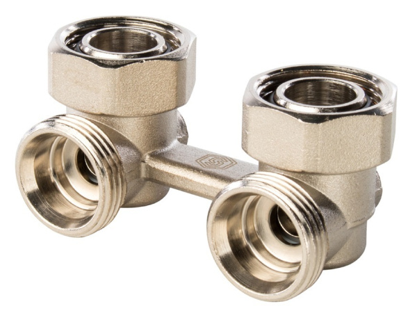 Узел нижнего подключения STOUT 3/4", SVH 0004 000020 (для двухтрубной системы), угловой