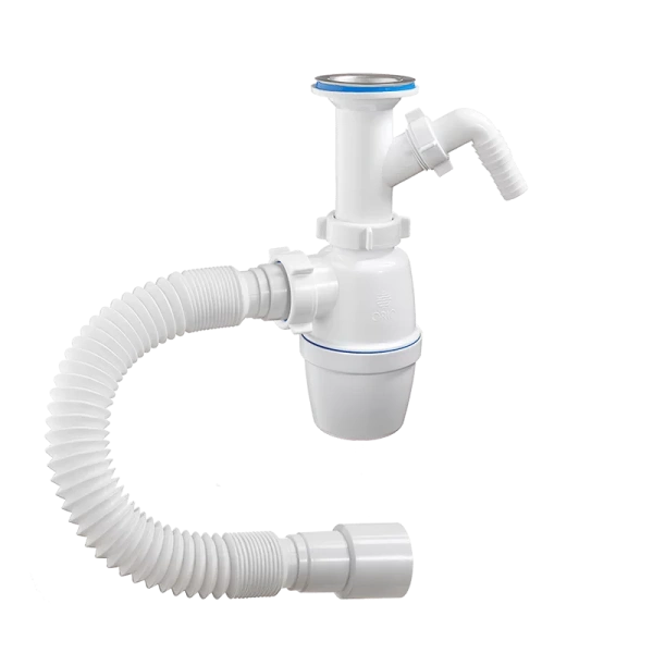 Сифон для раковины ОРИО А-42059 1/2х40 с гофрой и отводом ан. А2015