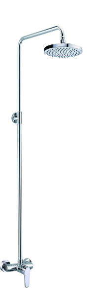 Стойка для душа SMART  SM1509AA хром один режим  смеситель для душа, штанга, верхний душ d 200мм 