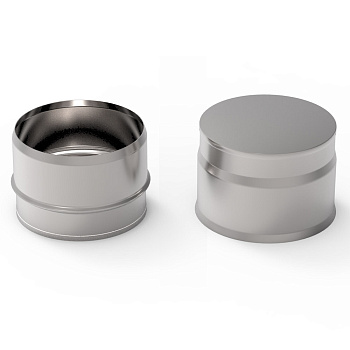 Заглушка глухая УМК  100мм 0,5мм нержавеющая сталь  