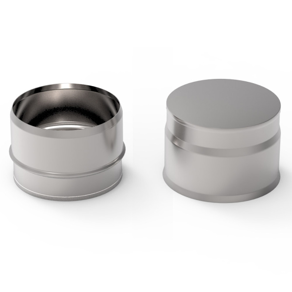 Заглушка глухая УМК  100мм 0,5мм нержавеющая сталь  